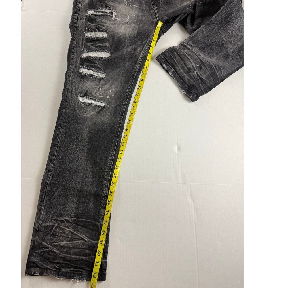 Evolution In Design Distressed Slim Jeans 40x32 - Picture 4 of 8
